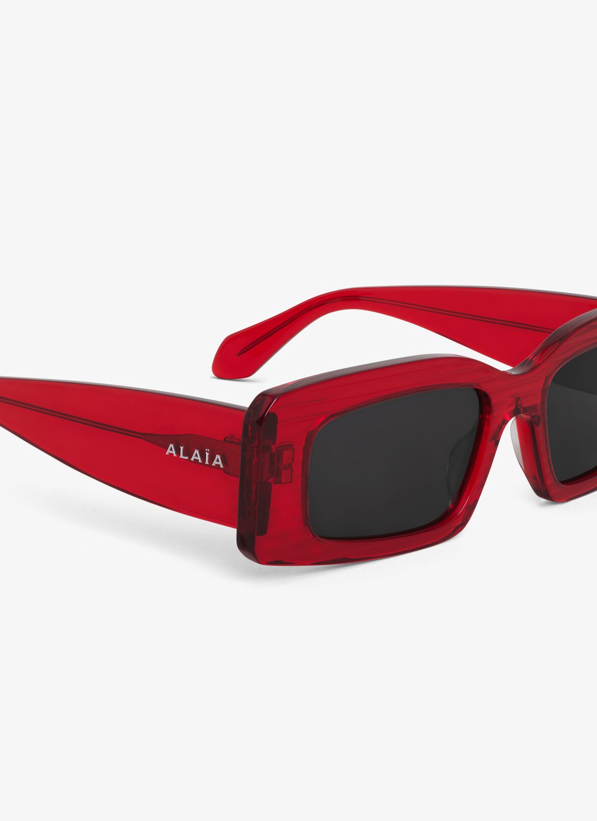 RECTANGULAR SUNGLASSES ALAÏA RED RECTANGULAR SUNGLASSES